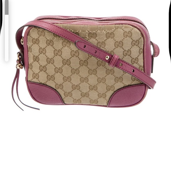 Gucci Handbags - Gucci Beige and Pink Crossbody Bag